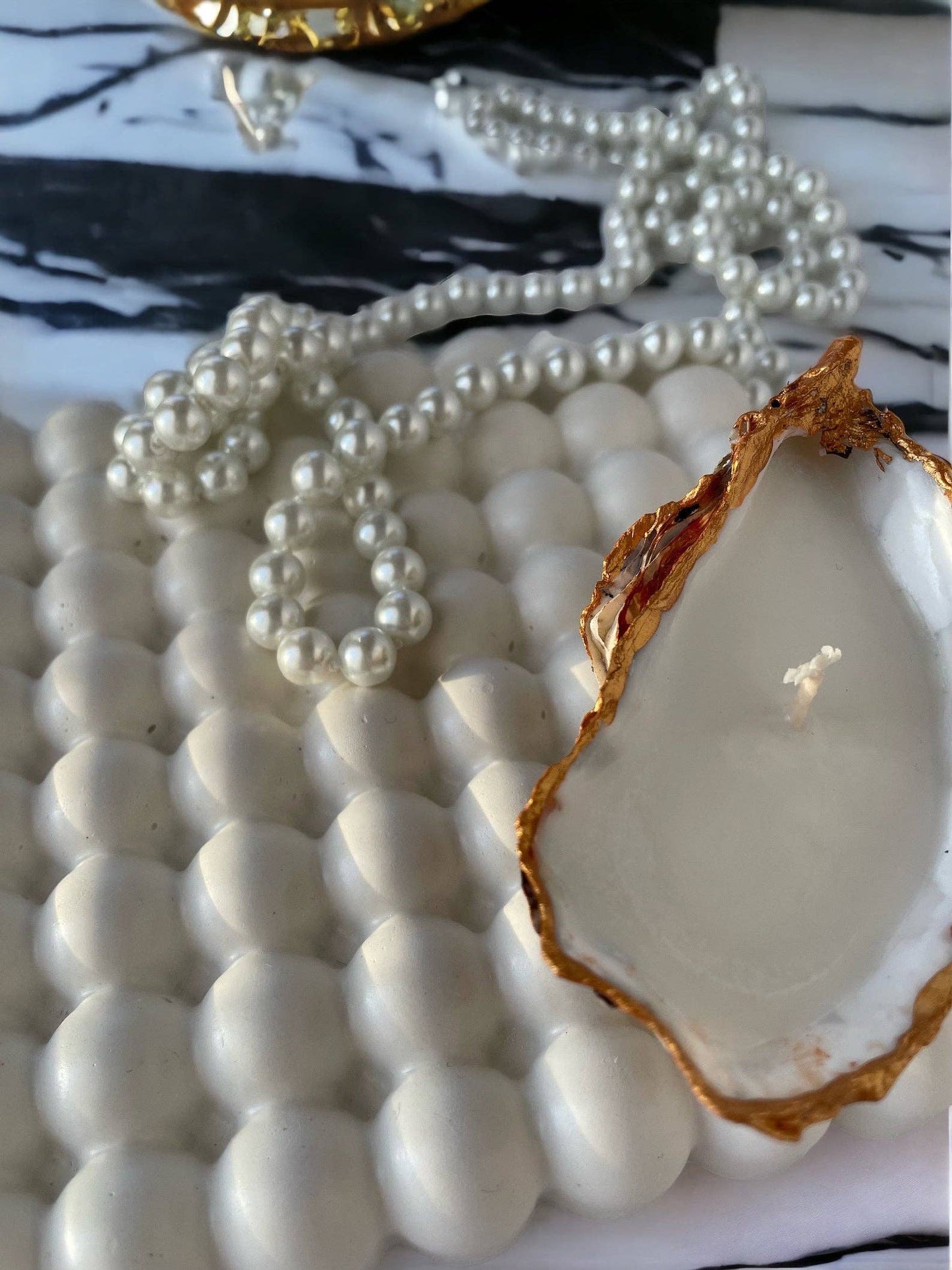 Oyster Shell Natural Seashell Candles