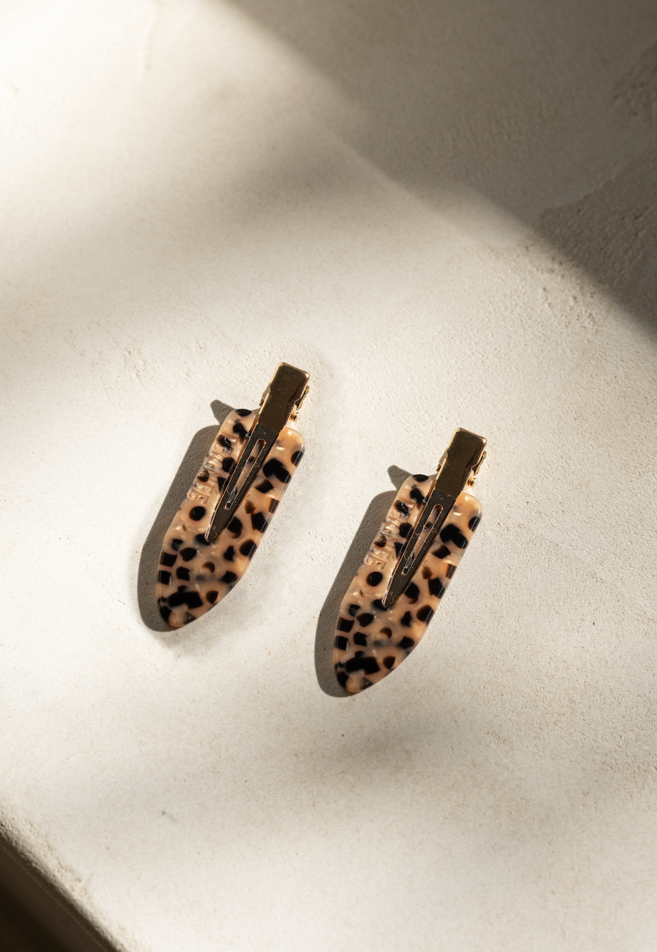 Leopard Hair Clips (pair)