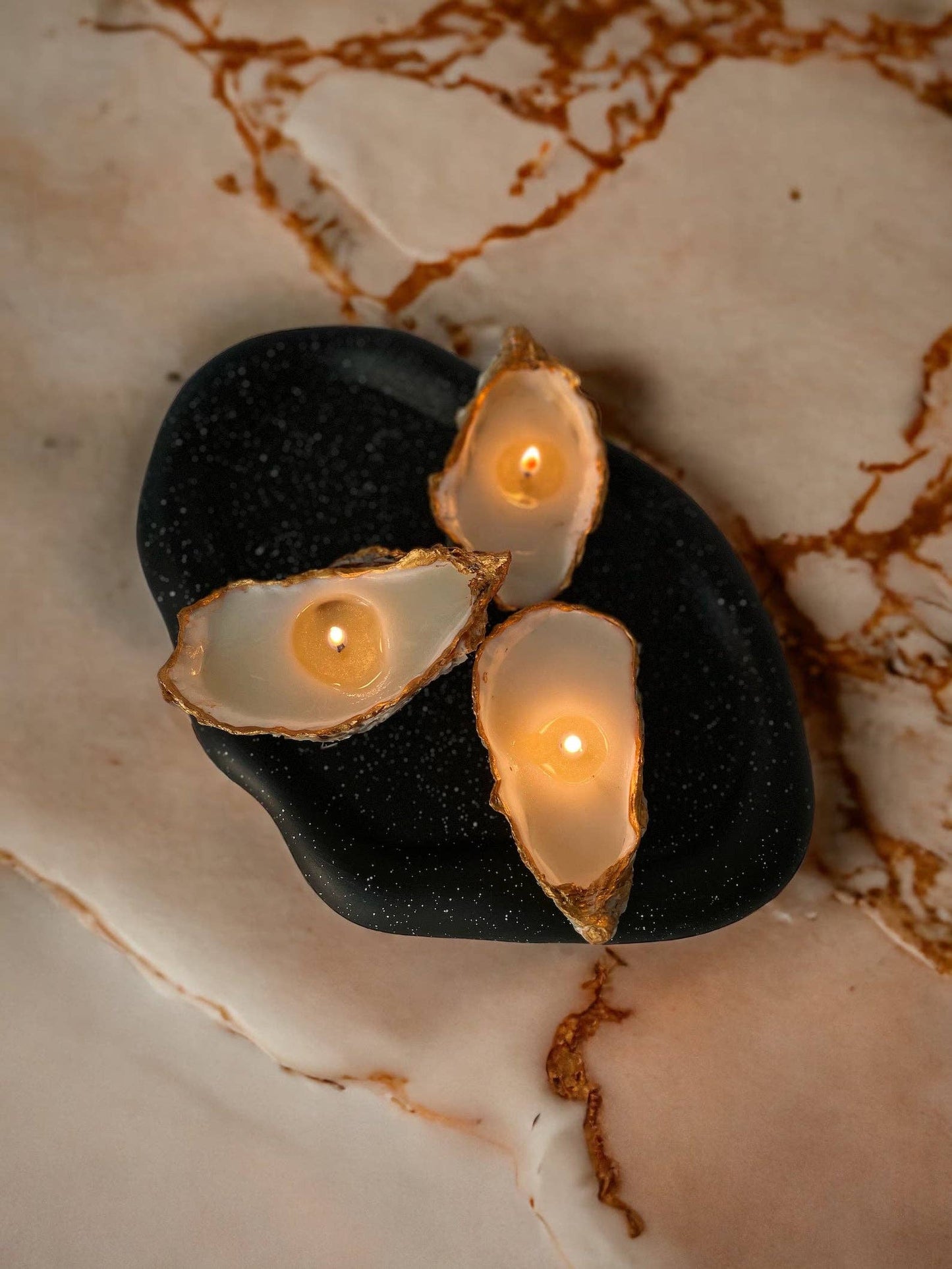 Oyster Shell Natural Seashell Candles