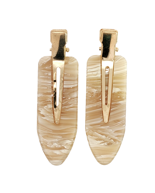 Hair Clips - Feather (Pair)