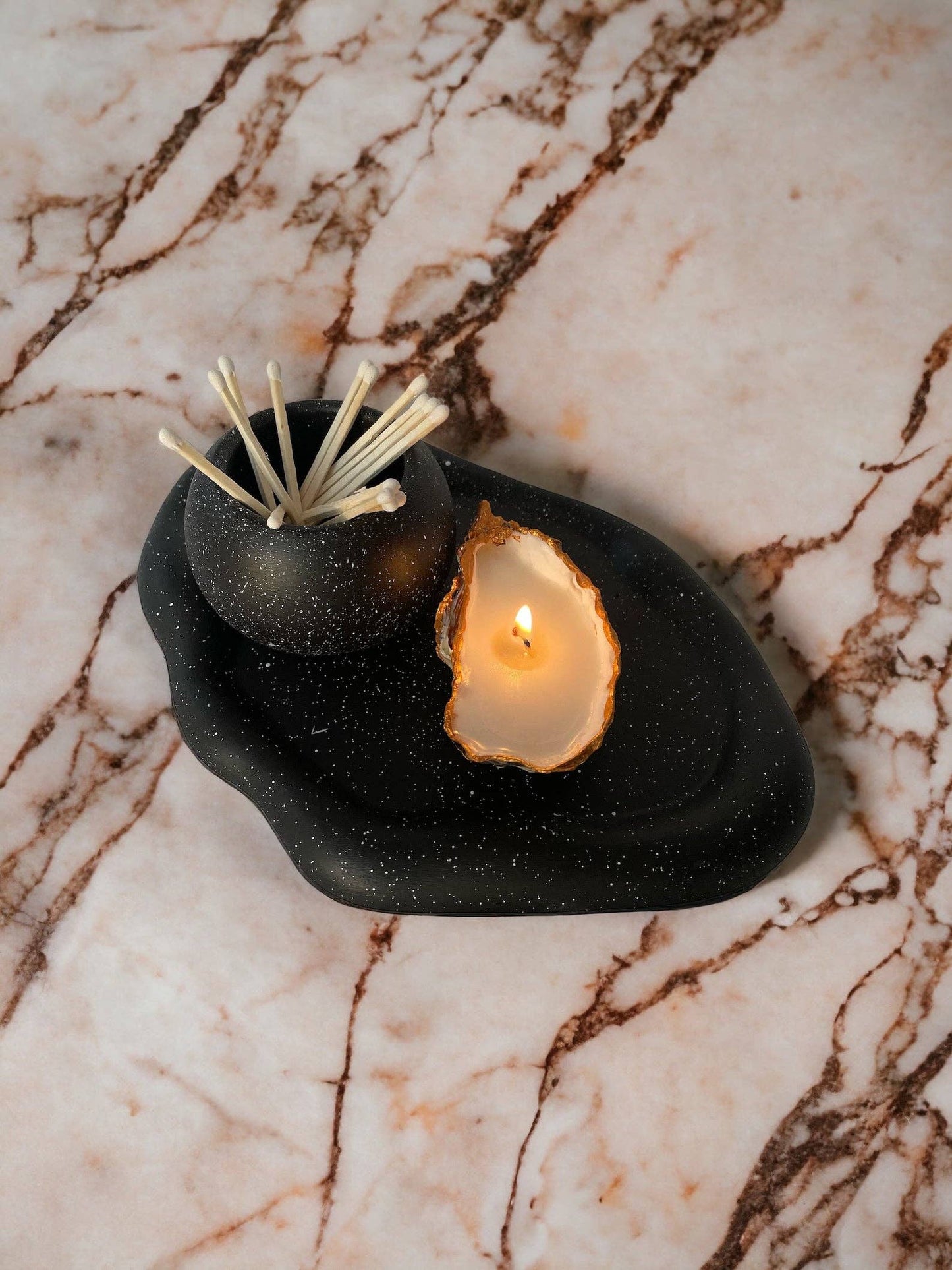 Oyster Shell Natural Seashell Candles
